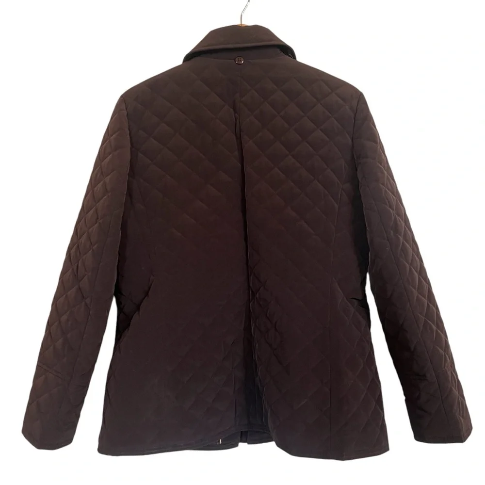 NWT Espirit Women's Brown Quilted Parka Jacket Size XL